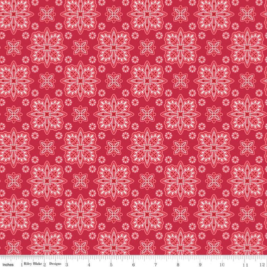 Americana Parade Berry - Riley Blake Designs - Quilting Cotton Fabric by the yard - C16085 - BERRY - Ray of Sonshine Design