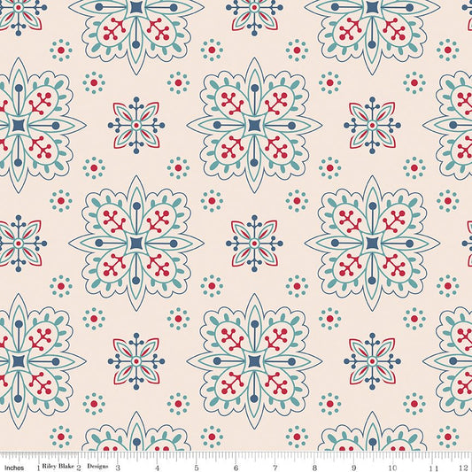 Americana Parade Raindrop 107/108" Wide Back by Lori Holt for Riley Blake - Ray of Sonshine Design