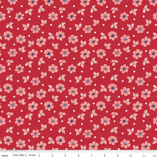 Americana Washington Berry - Riley Blake Designs - Quilting Cotton Fabric by the yard - C16081 - BERRY - Ray of Sonshine Design