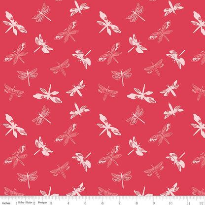 Awakening Libellulas Cayenne Riley Blake Designs Fabric by the Yard - Ray of Sonshine Design