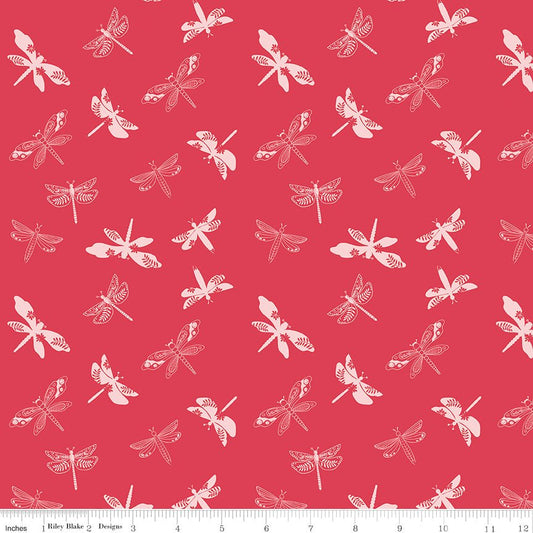 Awakening Libellulas Cayenne Riley Blake Designs Fabric by the Yard - Ray of Sonshine Design