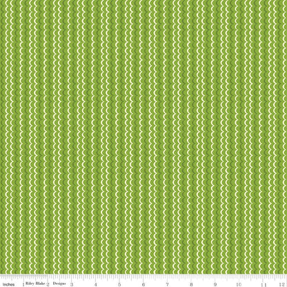 Awakening Scallops Kiwi Riley Blake Designs Fabric by the Yard - Ray of Sonshine Design