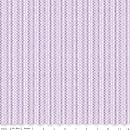 Awakening Scallops Lavender Riley Blake Designs Fabric by the Yard - Ray of Sonshine Design