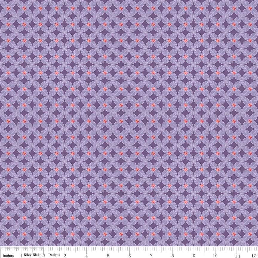 Awakening Trellis Lavender Fabric by the Yard or Fat Quarter | Riley Blake Designs - Ray of Sonshine Design