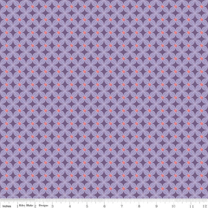 Awakening Trellis Lavender Fabric by the Yard or Fat Quarter | Riley Blake Designs - Ray of Sonshine Design