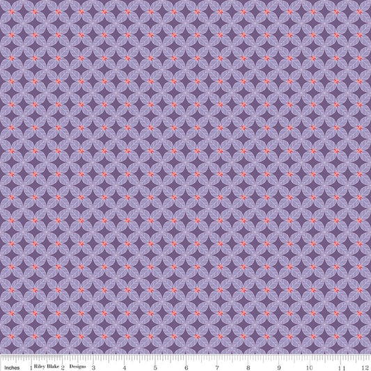 Awakening Trellis Lavender Fabric by the Yard or Fat Quarter | Riley Blake Designs - Ray of Sonshine Design