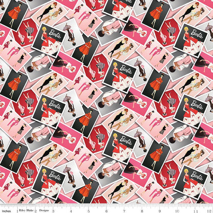 Barbie Vintage Photos Pink Riley Blake Designs Fabric by the Yard - Ray of Sonshine Design