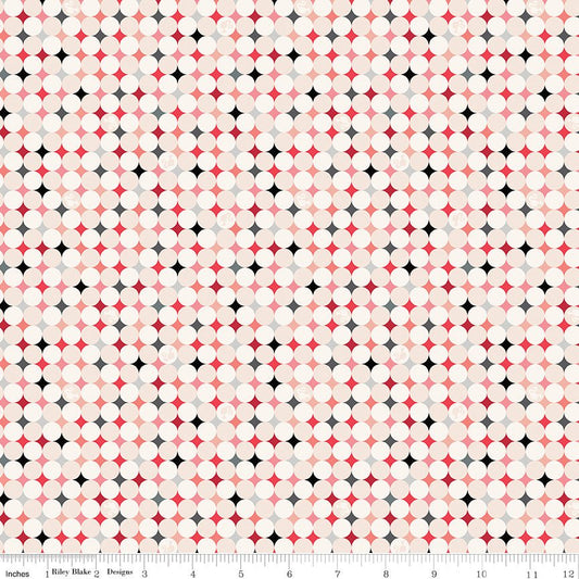 Barbie™ Vintage Sparkle Dots Blush Riley Blake Fabric by the Yard - Ray of Sonshine Design