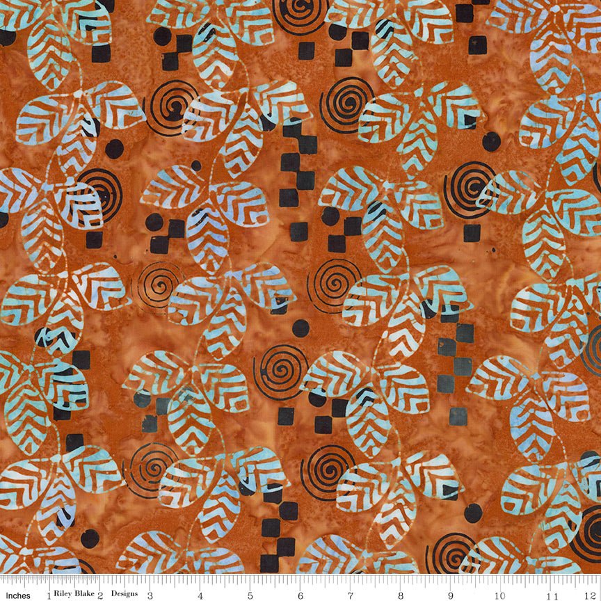Batiks Kalinda Marmalade Splash Riley Blake Quilting Cotton Fabric by the Yard - Ray of Sonshine Design