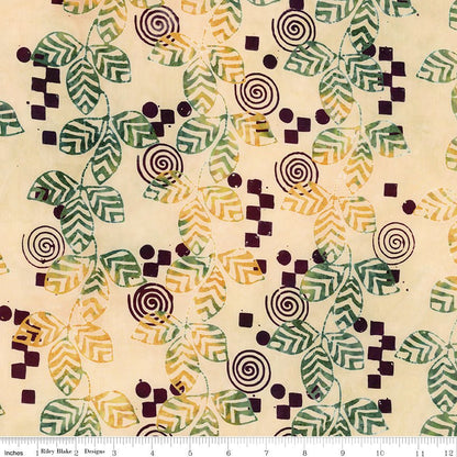 Batiks Kalinda Parmesan Riley Blake Quilting Fabric by the Yard - Ray of Sonshine Design