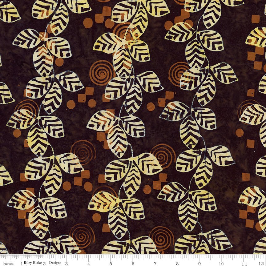 Batiks Kalinda Tigerwood Riley Blake Designs Quilting Cotton Fabric by the Yard - Ray of Sonshine Design