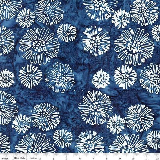Batiks Let Freedom Reign Moody Blues - Riley Blake Designs - Cotton Fabric by the Yard - BT23194 - 309 - Ray of Sonshine Design