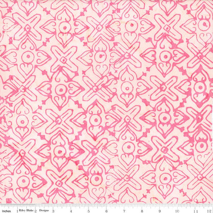 Batiks Love Punch Piggy Pink Riley Blake Quilting Fabric by the Yard - Ray of Sonshine Design