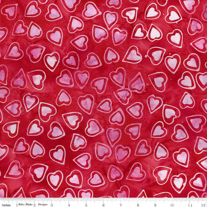 Batiks Love Punch Red Candy Riot Riley Blake Designs Quilting Fabric by the Yard - Ray of Sonshine Design