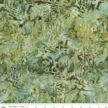 Batiks Places You'll Go Thyme - Riley Blake Designs - Cotton Fabric by the Yard - BT23219 - 324 - Ray of Sonshine Design