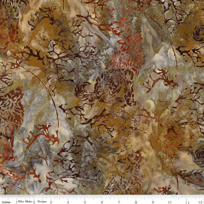 Batiks Places You'll Go Western Reflections Mocha Chestnut Riley Blake Designs Fabric by the Yard - Ray of Sonshine Design