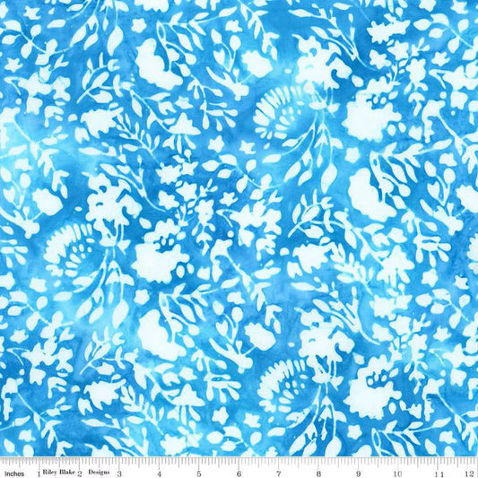 Batiks Plant - Based Ocean Blue - Riley Blake Designs - Fabric by the Yard - BT23324 - 294 - Ray of Sonshine Design