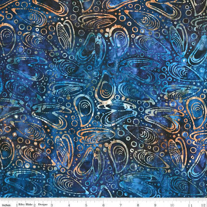 Batiks Toes in the Sand Dark Skies - Riley Blake Designs - Cotton Fabric by the Yard - BT23154 - 307 - Ray of Sonshine Design
