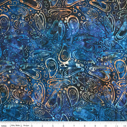 Batiks Toes in the Sand Dark Skies - Riley Blake Designs - Cotton Fabric by the Yard - BT23154 - 307 - Ray of Sonshine Design