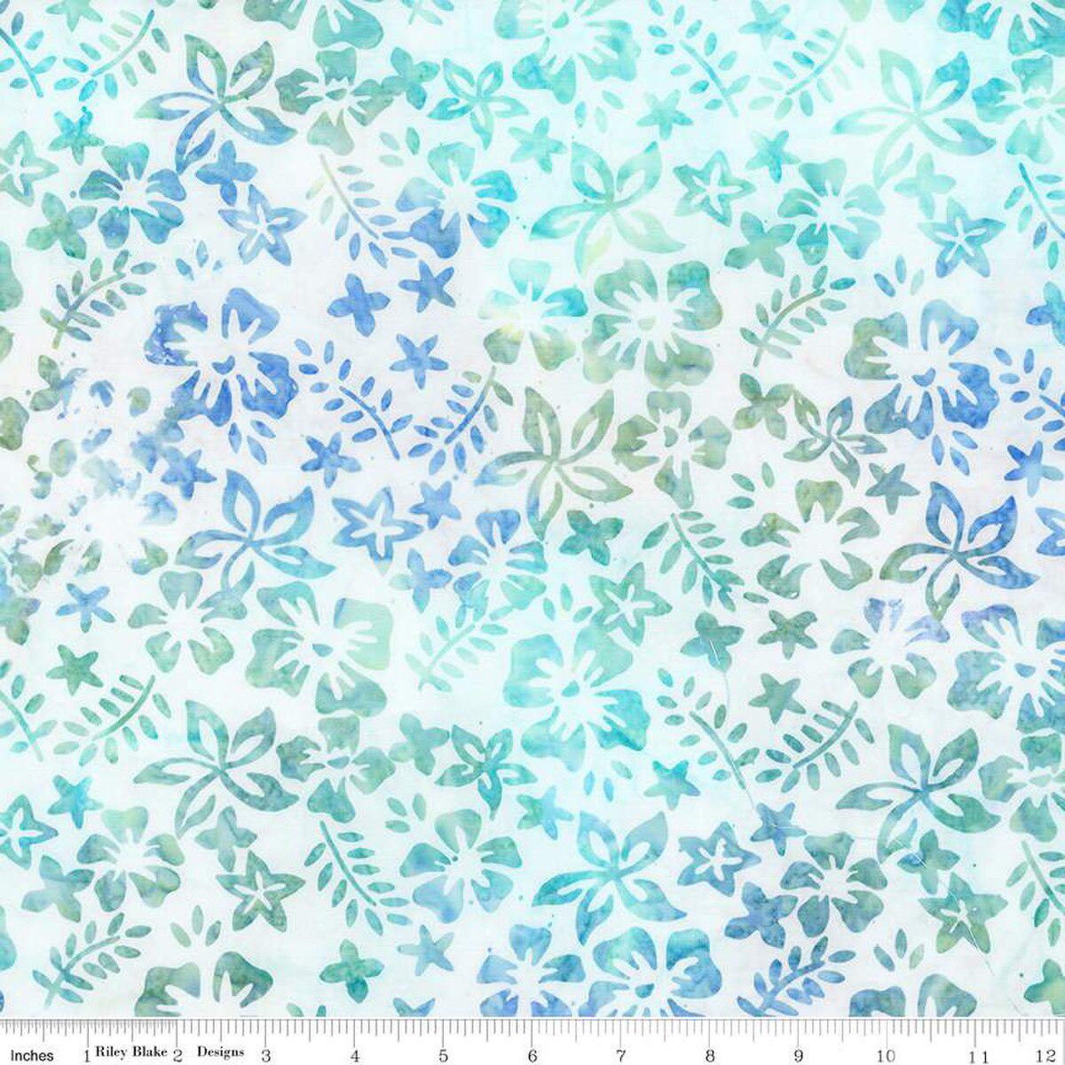 Batiks Toes in the Sand Winter Mint - Riley Blake Designs - Cotton Fabric by the Yard - BT23153 - 280 - Ray of Sonshine Design