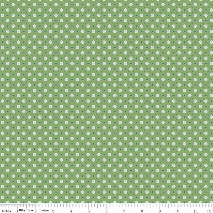 Bee Dots Vera Basil - Ray of Sonshine Design
