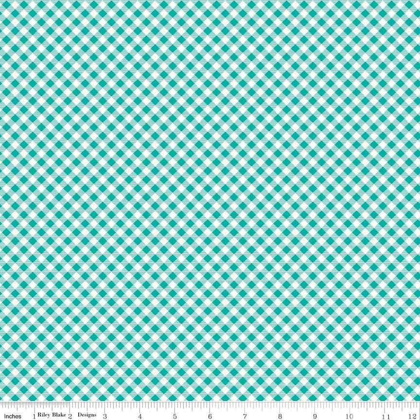 Bee Ginghams Carolyn Vivid Riley Blake Fabric by the Yard - Ray of Sonshine Design