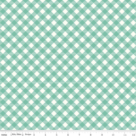 Bee Ginghams Debbie Seaglass Riley Blake Fabric by the Yard - Ray of Sonshine Design