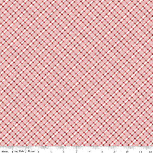 Bee Plaids Cobbler Frosting - Riley Blake Designs Basics Fabric - Cotton Fabric by the yard - C12032 - FROSTING - Ray of Sonshine Design
