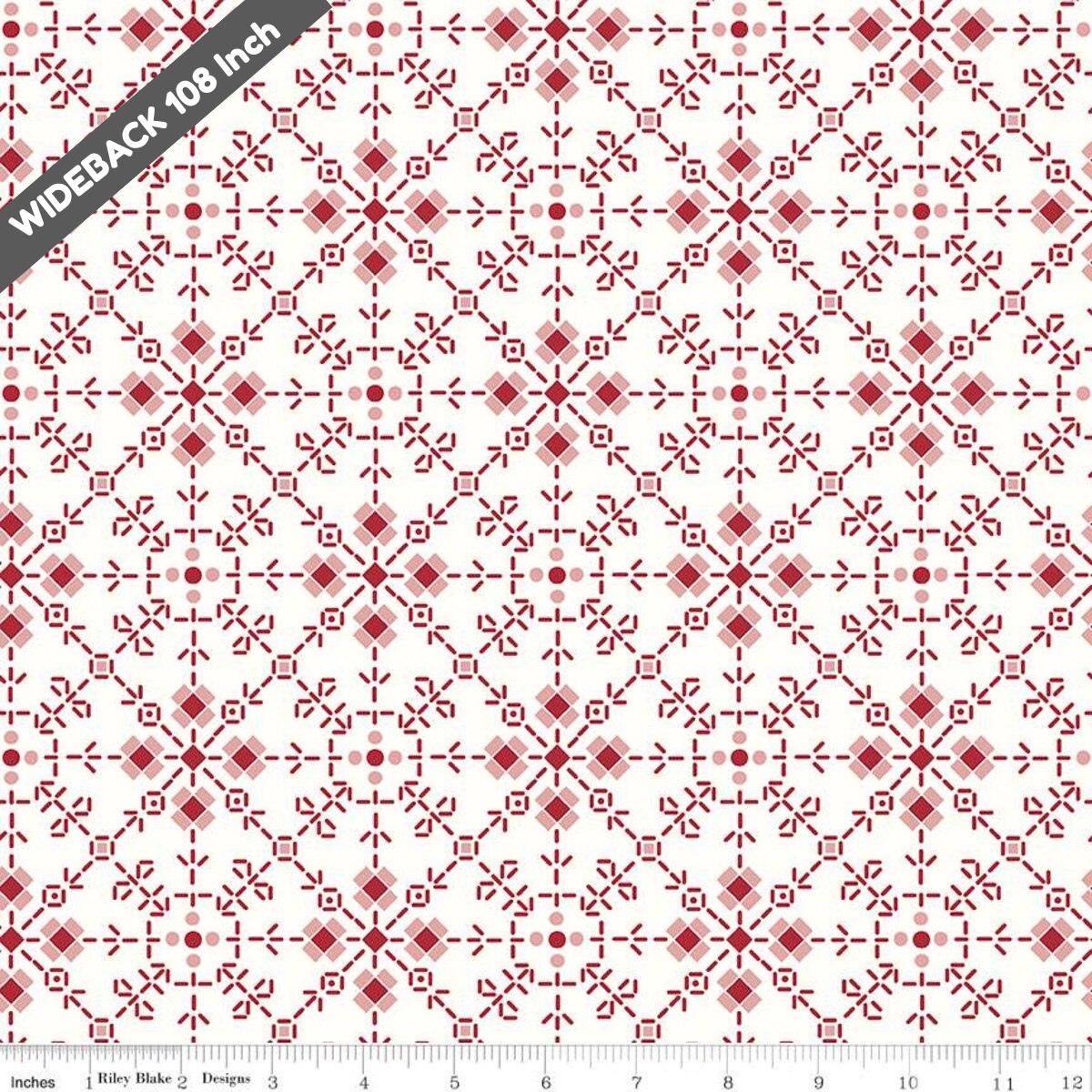 Bee Plaids Homemade Red - Black Riley Blake 107/108" Wide Back Cotton Fabric - WB12040 - RED - Ray of Sonshine Design