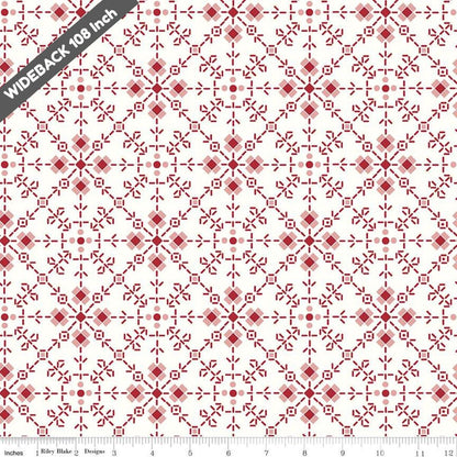 Bee Plaids Homemade Red - Black Riley Blake 107/108" Wide Back Cotton Fabric - WB12040 - RED - Ray of Sonshine Design
