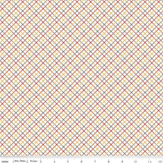 Bee Plaids Homespun Daisy - Riley Blake Designs Basics Fabric - Cotton Fabric by the yard - C12033 - DAISY - Ray of Sonshine Design