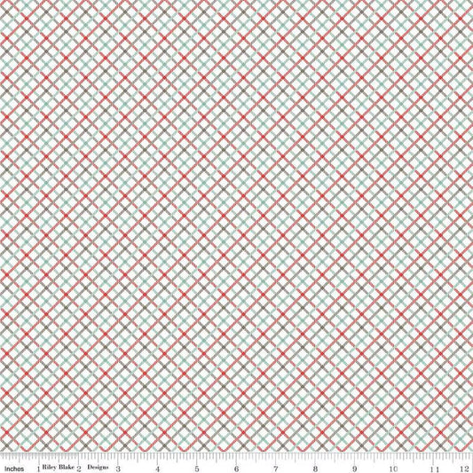 Bee Plaids Homespun Sea Glass - Riley Blake Designs Basics Fabric - Cotton Fabric by the yard - C12033 - SEAGLASS - Ray of Sonshine Design