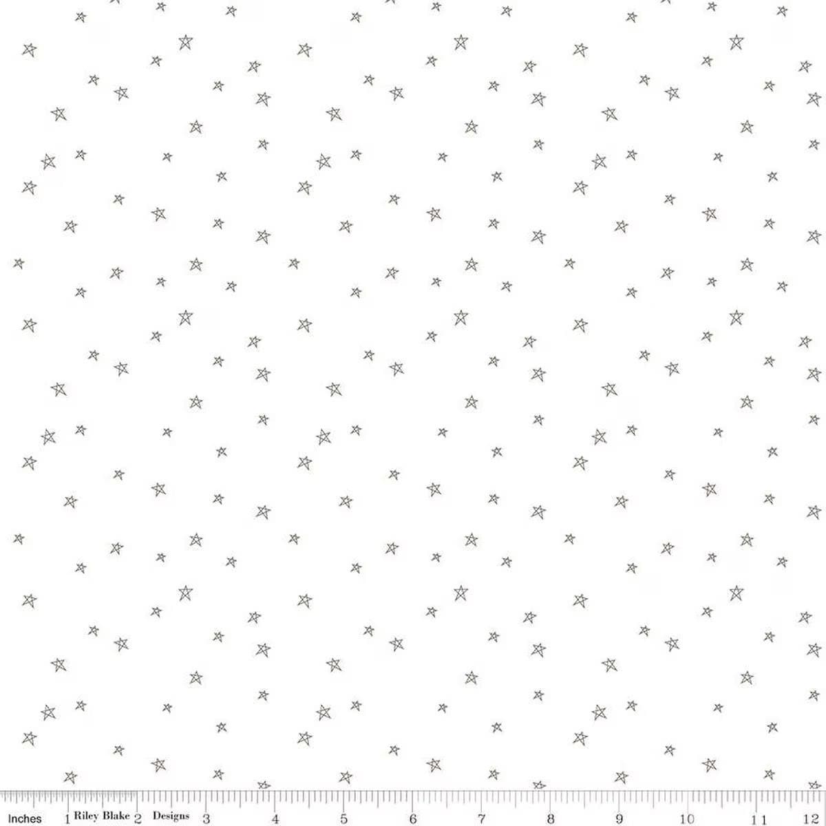 Bee Plaids Star Pebble - Riley Blake Designs Basic Fabric - Cotton Fabric by the yard - C12039 - PEBBLE - Ray of Sonshine Design