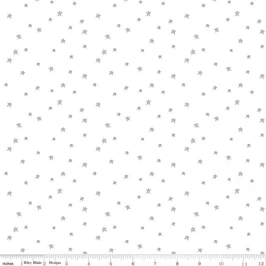 Bee Plaids Star Pebble - Riley Blake Designs Basic Fabric - Cotton Fabric by the yard - C12039 - PEBBLE - Ray of Sonshine Design