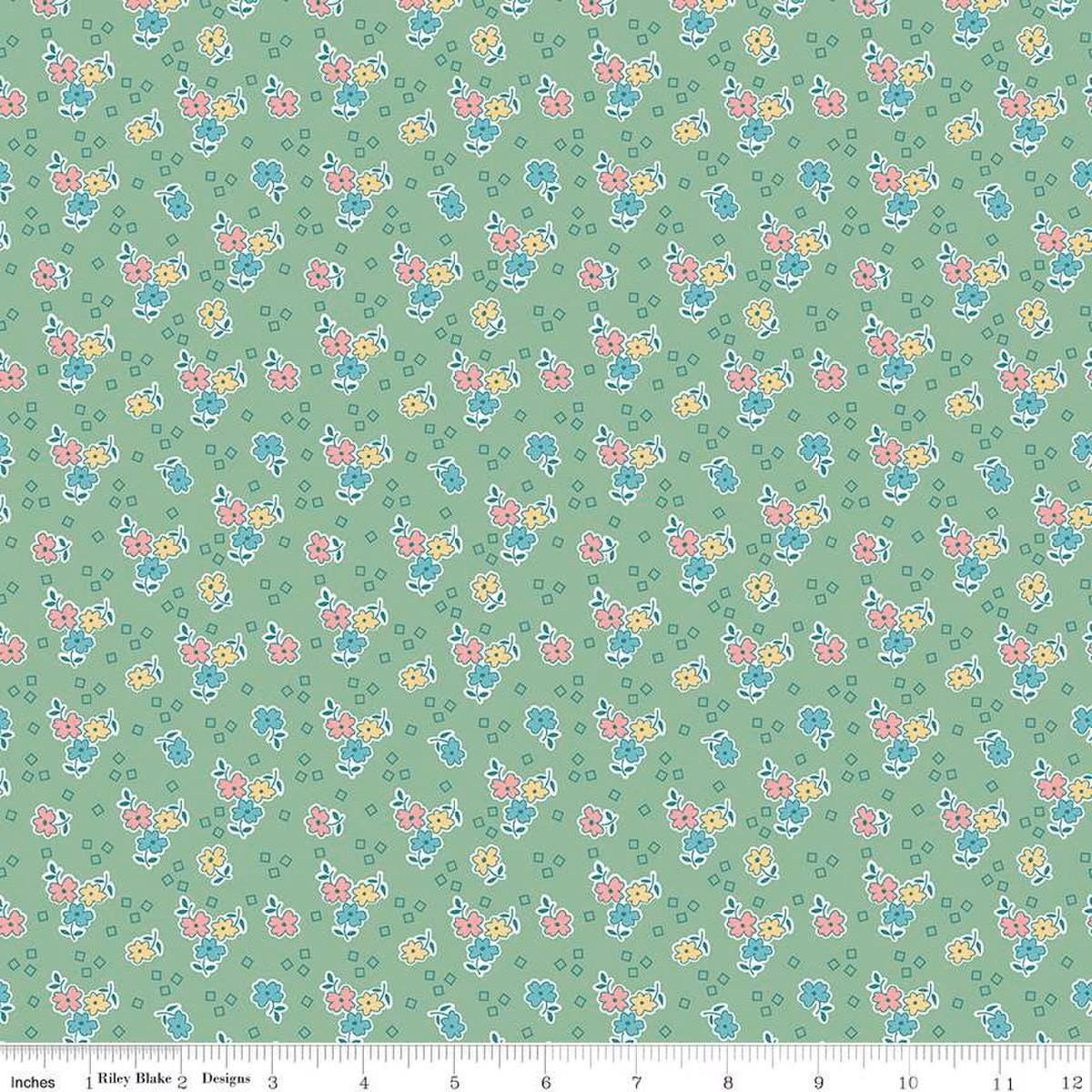 Bee Vintage Lizzie Leaf - Riley Blake Designs Basic Fabric - Cotton Fabric by the yard - C13089 - LEAF - Ray of Sonshine Design