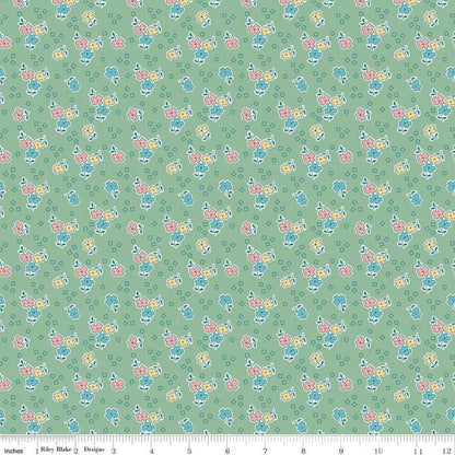 Bee Vintage Lizzie Leaf - Riley Blake Designs Basic Fabric - Cotton Fabric by the yard - C13089 - LEAF - Ray of Sonshine Design