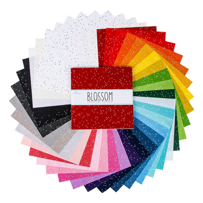 Blossoms 10 Inch Stacker Riley Blake Designs Precut Quilt Squares 42 Pc - Ray of Sonshine Design