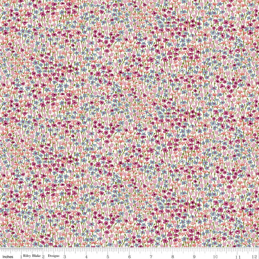 Botanist's Walk Joy Meadow A Liberty Lasenby Cotton Fabric by the Yard - Ray of Sonshine Design