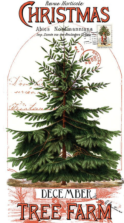 Classic Christmas 24" x 43" Christmas Botanical Main Panel - Riley Blake Designs - Ray of Sonshine Design
