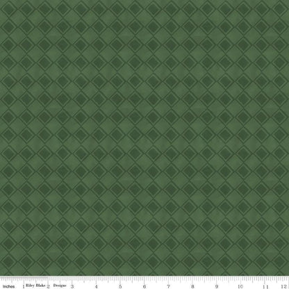 Come Let Us Adore Him Tonal Green - Riley Blake Designs - Christmas Holiday Fabric by the yard - C16313 - GREEN - Ray of Sonshine Design