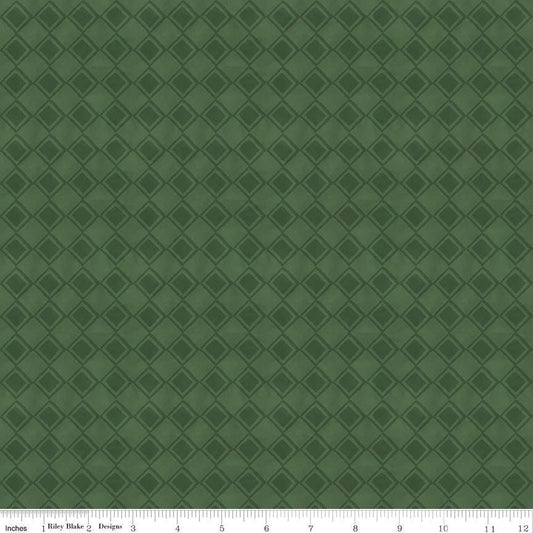 Come Let Us Adore Him Tonal Green - Riley Blake Designs - Christmas Holiday Fabric by the yard - C16313 - GREEN - Ray of Sonshine Design