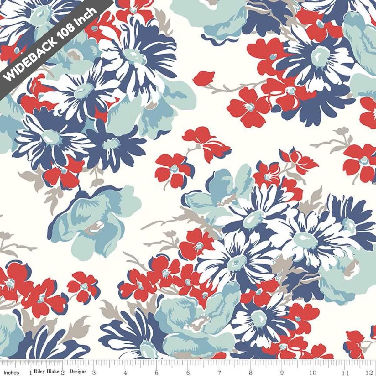 Cook Book Denim - Black Riley Blake 107/108" Wide Back Cotton Fabric - WB11776 - DENIM - Ray of Sonshine Design