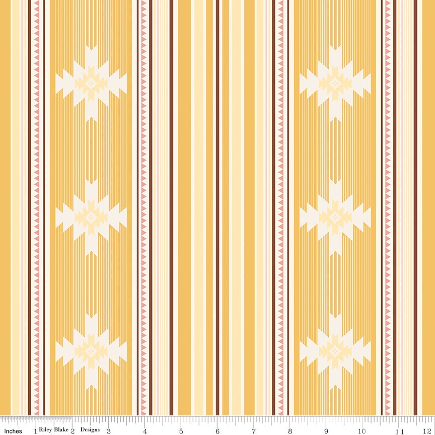 Cowgirl Blanket Yellow Riley Blake Designs Fabric by the Yard - Ray of Sonshine Design