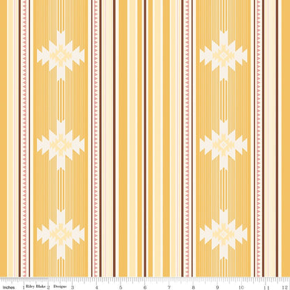 Cowgirl Blanket Yellow Riley Blake Designs Fabric by the Yard - Ray of Sonshine Design