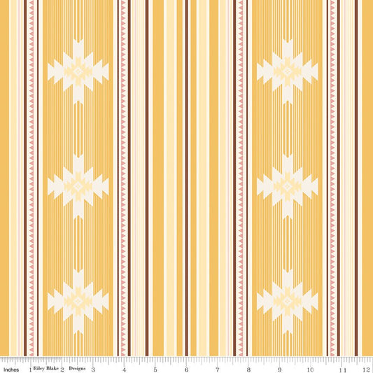 Cowgirl Blanket Yellow Riley Blake Designs Fabric by the Yard - Ray of Sonshine Design