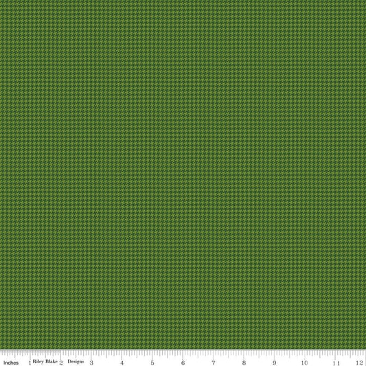 Cozy Autumn Houndstooth Olive - Riley Blake Fabric by the Yard - Ray of Sonshine Design