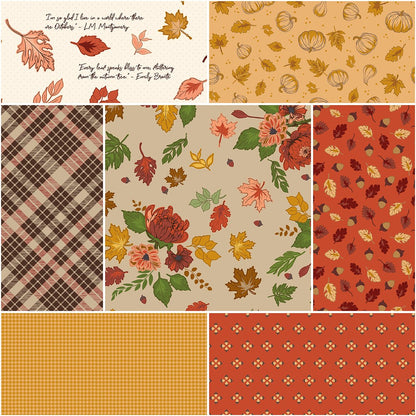 Cozy Autumn Palomino 1 Yard Precut Bundle 7 Pieces - Riley Blake Designs - Ray of Sonshine Design
