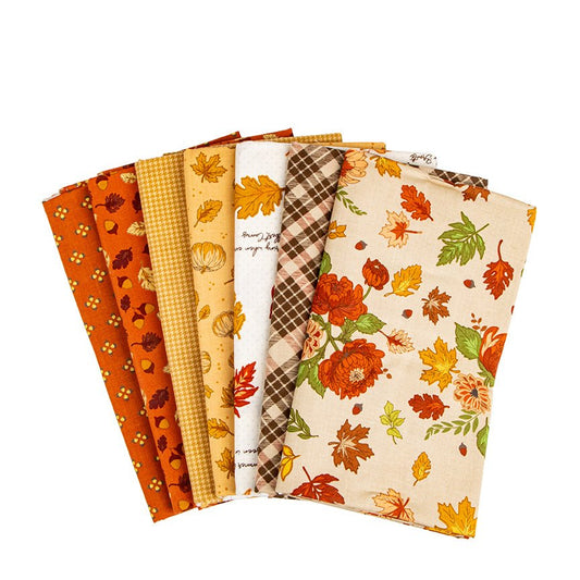 Cozy Autumn Palomino 1 Yard Precut Bundle 7 Pieces - Riley Blake Designs - Ray of Sonshine Design