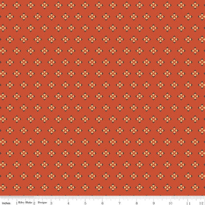 Cozy Autumn Tiny Acorns Rusty - Riley Blake Fabric by the Yard - Ray of Sonshine Design
