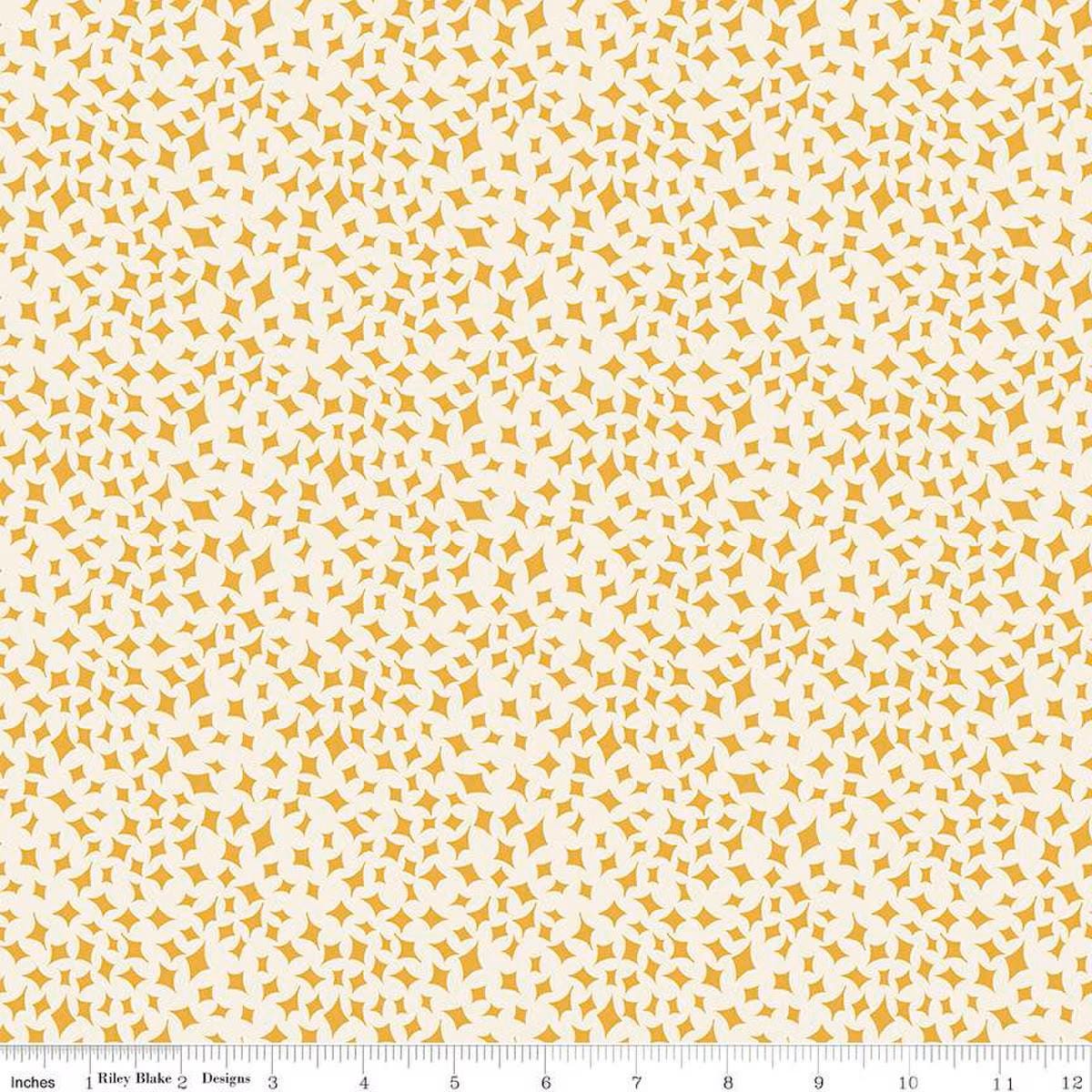 Curated Blooms On Point Cream - C15345 - CREAM - Riley Blake Designs - Cotton Fabric by the yard - Ray of Sonshine Design